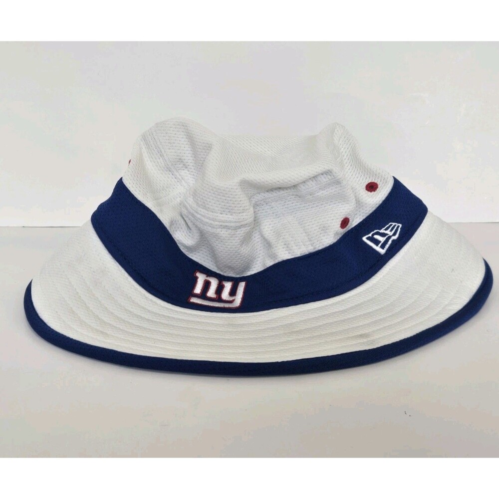 NY Giants Bucket Hat New Era White NFL Training Camp Panama